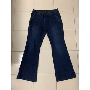 Indigo Poppy Jeans Women's Size 16 Dark Blue Denim Bootcut